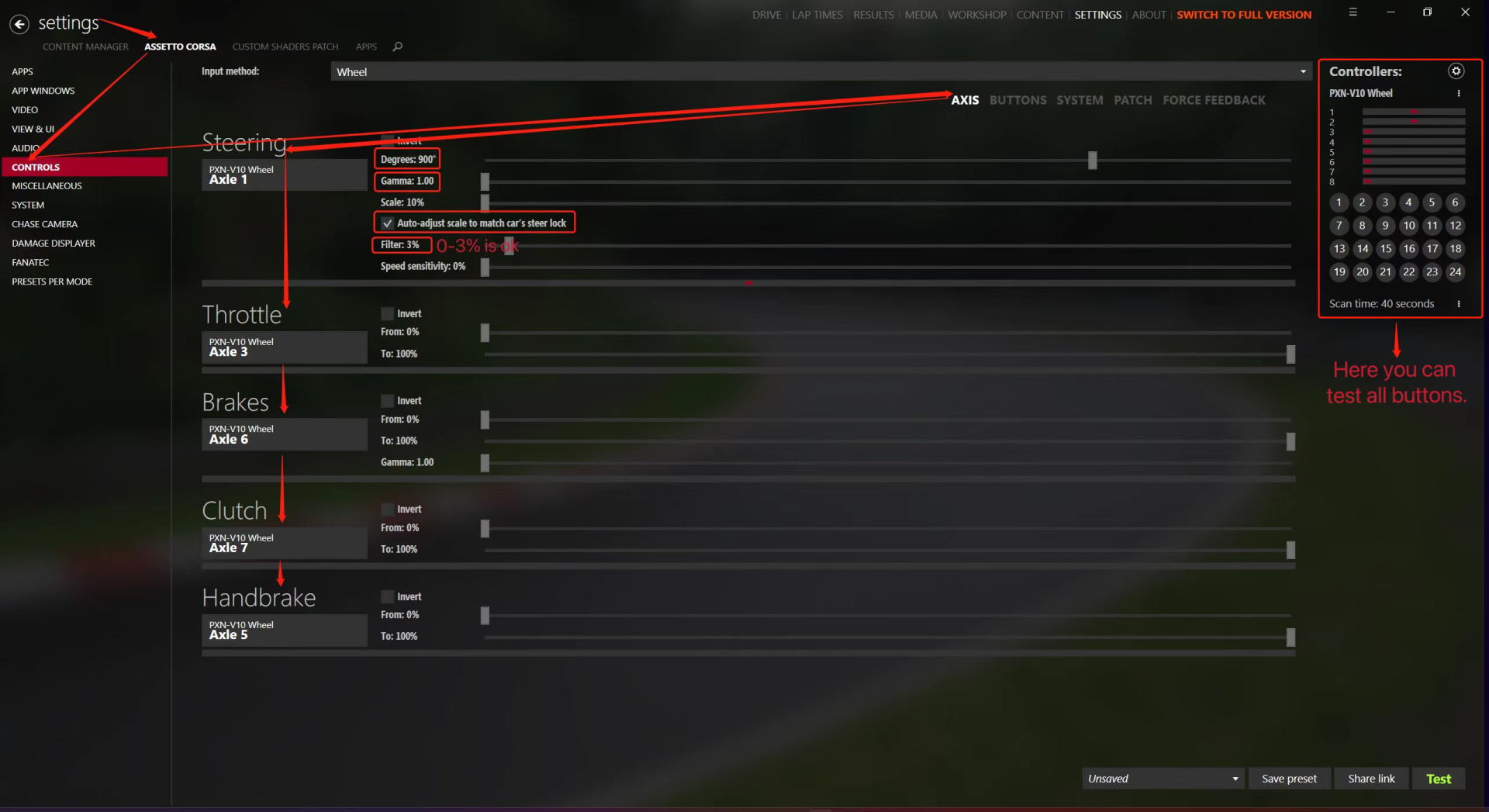 V10 & Assetto Corsa Setup Tutorial for PC