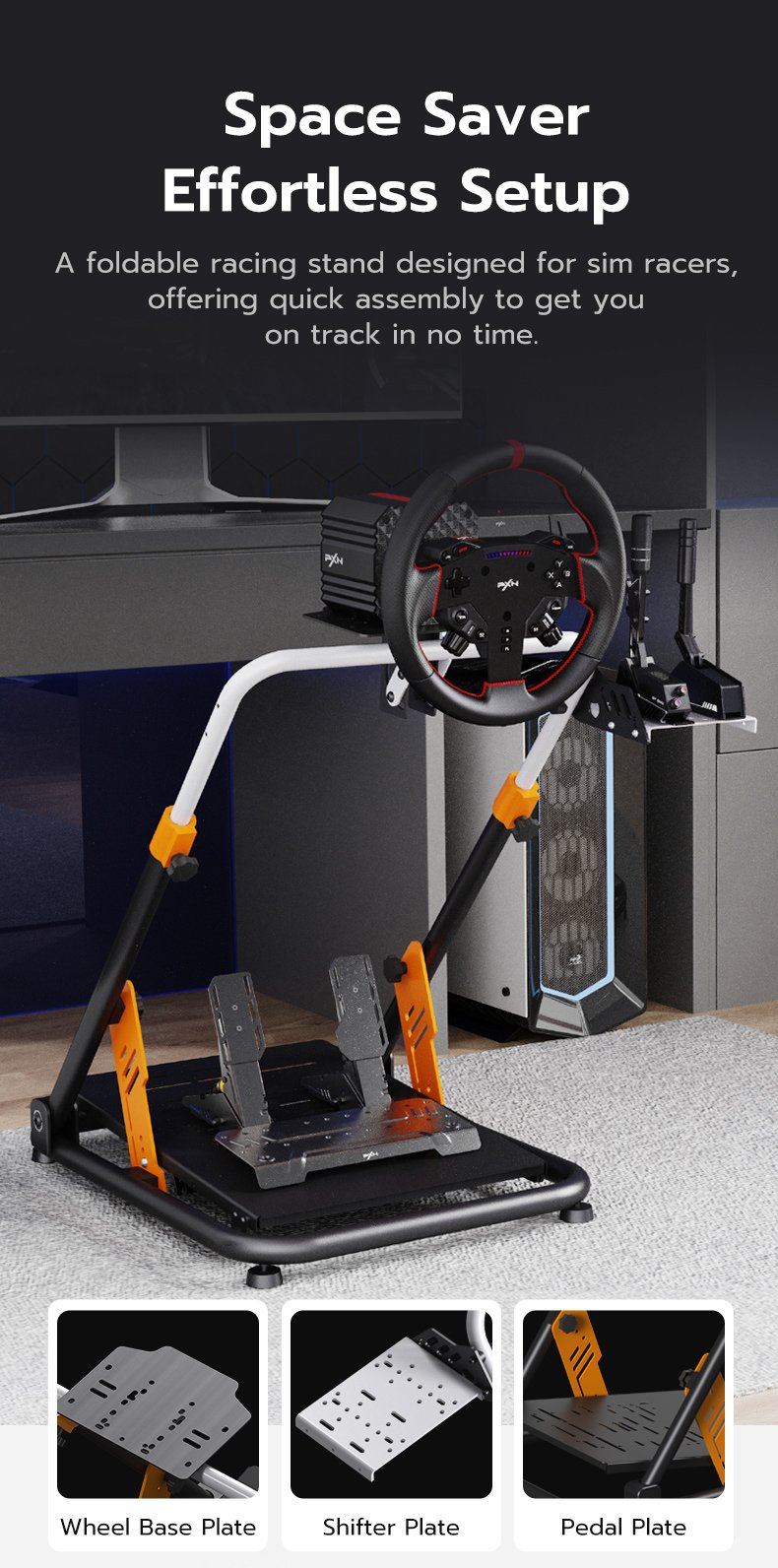 PXN-A11 Foldable Racing Wheel Stand
